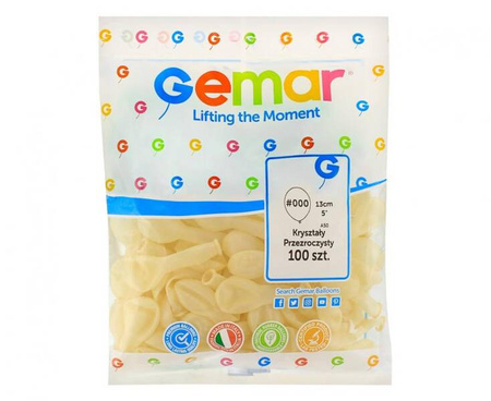 BALONY LATEKSOWE PRZEZROCZYSTE 12 CM 100 SZT