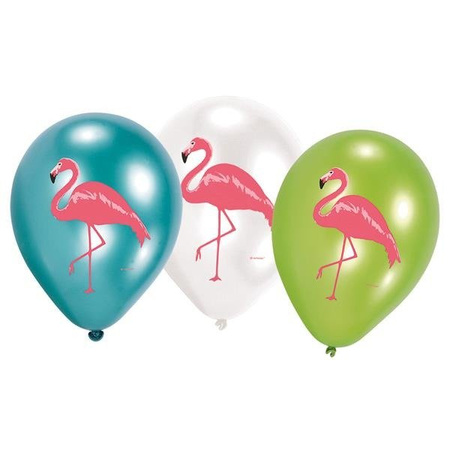 BALONY LATEKSOWE 27,5cm, FLAMINGI 6szt.
