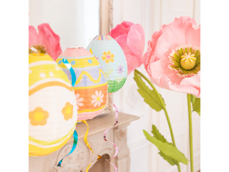 LAMPION PAPIEROWY PISANKA JAJKO ŻÓŁTY 25CM 1 SZT. WIELKANOC