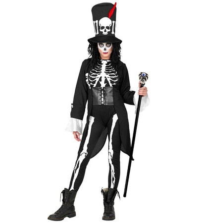 LASKA WAMPIRA CZARNA Z GAŁKĄ OCZNĄ 110 CM