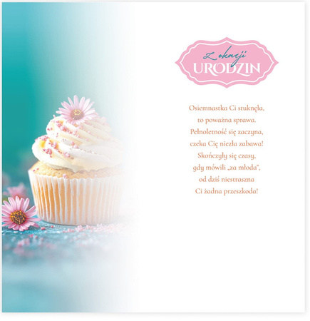 KARTKA 18 URODZINY BABECZKA