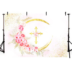 TŁO DO ZDJĘĆ/ OBRUS KOMUNIA RÓŻ 148 X 100 cm