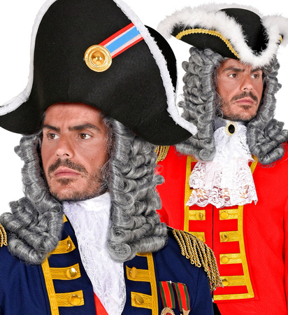 PERUKA DOWÓDCY SZARE LOKI