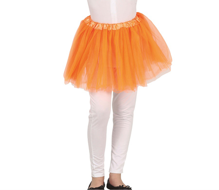 SPÓDNICZKA DZIECIĘCA TUTU POMARAŃCZOWA 30 CM 