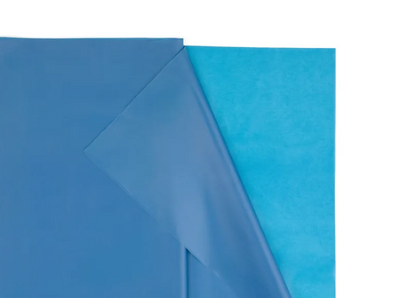 OBRUS 137 X 183 CM GRANATOWY