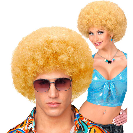 PERUKA AFRO DISCO BLOND