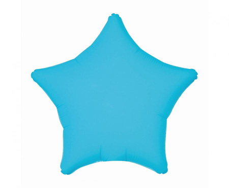 BALON FOLIOWY GWIAZDA NEONOWY NIEBIESKI 48 CM
