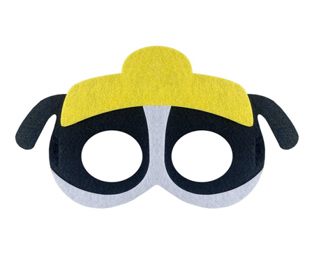 Maska filcowa Psia Brygada - Szef budowy, 18x11 cm