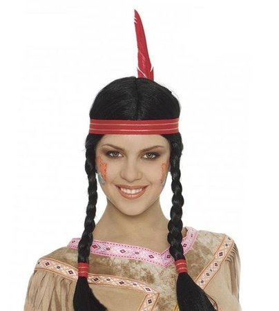 PERUKA INDIANKI Z OPASKĄ