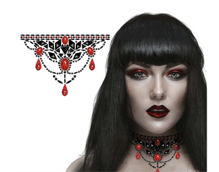 BIZUTERIA GOTYCKA NA SZYJĘ SAMOPRZYLEPNA