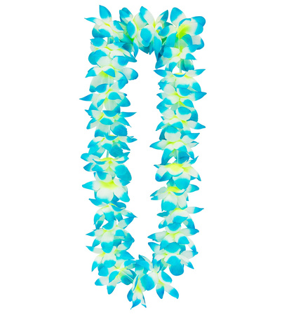 KWIATY HAWAJSKIE BIAŁO-NIEBIESKIE