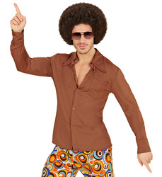 KOSZULA LATA 70' BRĄZOWA