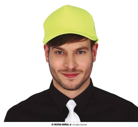 CZAPKA Z DASZKIEM NEONOWA ŻÓŁTA