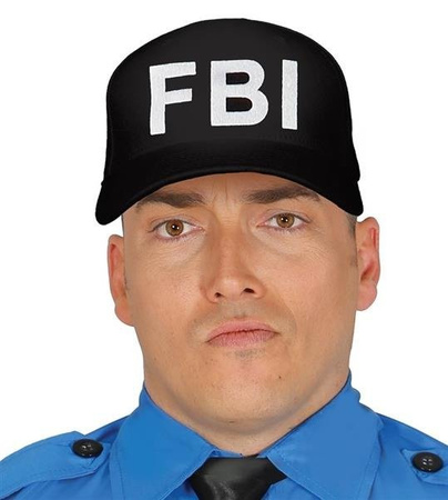 BLACK F.B.I. HAT