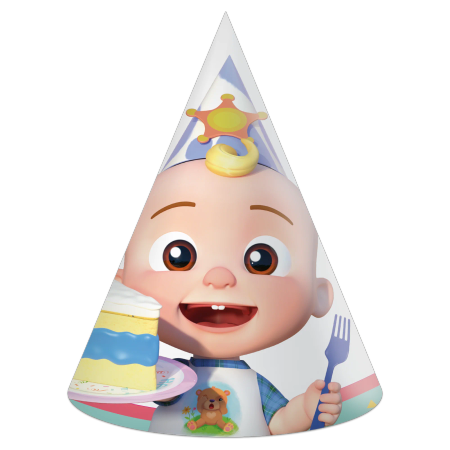 CZAPECZKI PAPIEROWE COCOMELON 6 SZT