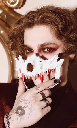 MASKA CZASZKA 16.5 X 14 CM HALLOWEEN