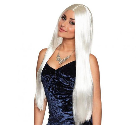 Peruka Charming biała długie włosy