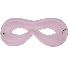 MASKA PIERROT RÓZOWA JEDWABNA