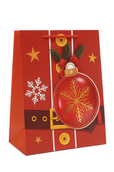 TOREBKA PREZENTOWA ŚWIĄTECZNA 3D BOMBKA 26 X 32 X 10 CM