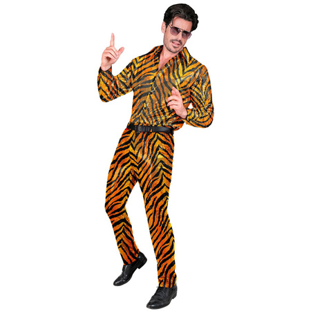 SPODNIE MĘSKIE CEKINOWE TYGRYS