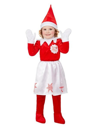 Elf on the Shelf Girl Costume, Red
