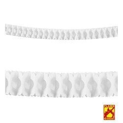 GIRLANDA PAPIEROWA BIAŁA 3.5 M