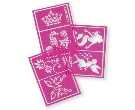 SZABLONY DO MALOWANIA TWARZY BUZI 6 SZT. DZIEWCZYNKI SNAZAROO DLA DZIECI