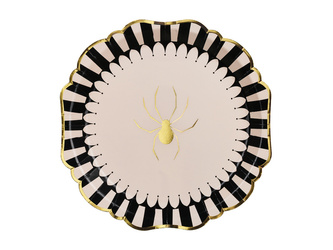 TALERZYKI PAPIEROWE PAJĄK 23 CM 6 SZT HALLOWEEN