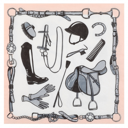 SERWETKI PAPIEROWE KONIE 33 CM 20 SZT.