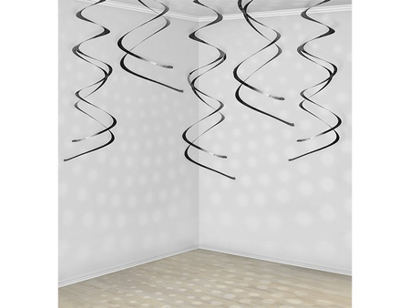 Dekoracje wiszące Świderki, czarny (1 op. / 5 szt.)