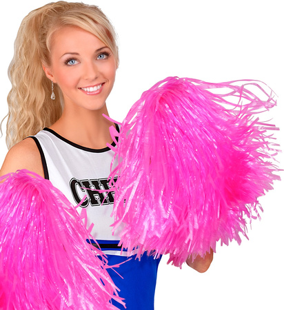 POMPONY CHEERLEADERKI RÓŻOWE