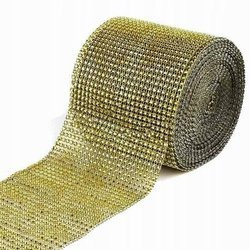 TAŚMA DIAMENTOWA ZŁOTA 9 x 0,12M