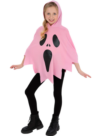 STRÓJ PONCZO DUCH RÓŻOWY
