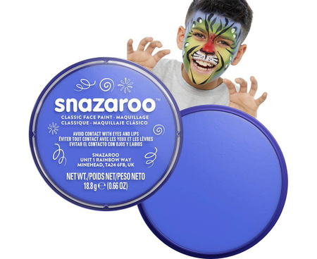 Farba do malowania twarzy 18 ml niebieska makijaż make-up charakteryzacja