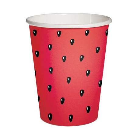 KUBECZKI PAPIEROWE WATERMELON 0,25L 10SZT.