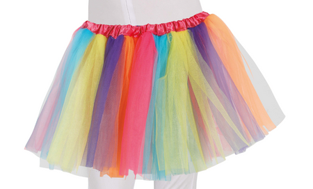 SPÓDNICZKA DZIEWCZĘCA TUTU WIELOKOLOROWA 30 CM