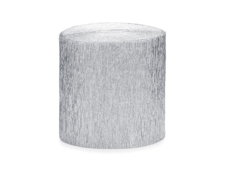 KREPA DEKORACYJNA SREBRNA, 5cm/10m