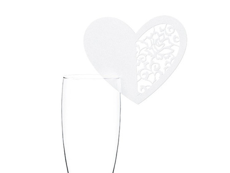 WIZYTÓWKI NA KIELISZKI SERCE 9,5 x 8 cm