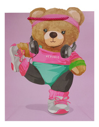 TORBA PREZENTOWA MIŚ AEROBIK 26 X 32 X 10 CM