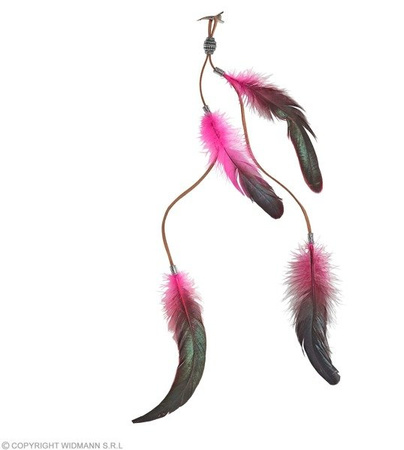 SPINKA Z RÓŻOWYMI PIÓRKAMI