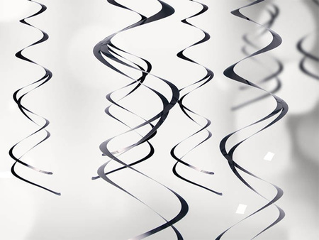 Dekoracje wiszące Świderki, czarny (1 op. / 5 szt.)