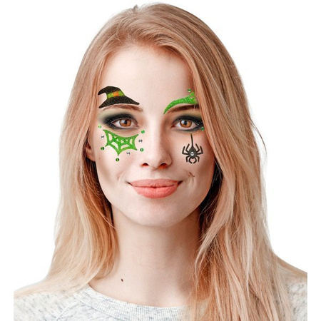 NAKLEJKI NA TWARZ CZAROWNICA WIEDŹMA