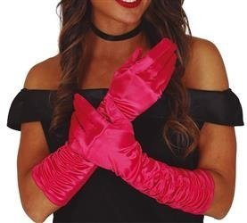 RĘKAWICZKI MARSZCZONE RÓŻOWE