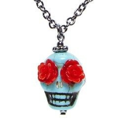 NASZYJNIK Z CZASZKĄ LOS MUERTOS