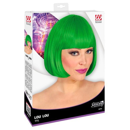PERUKA ZIELONA LOU LOU BOB