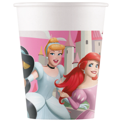 KUBECZKI PAPIEROWE PRINCESS KSIĘŻNICZKI 200 ML 8 SZT