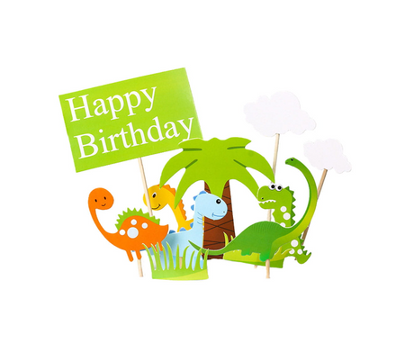 DEKORACJA TORTU DINOZAURY 11 SZTUK