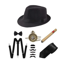 ZESTAW RETRO MĘSKI GANGSTER