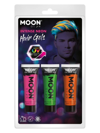 Żel do włosów, Neon UV, Zestaw 3 sztuk