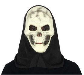 MASKA HALLOWEEN CZASZKA Z KAPTUREM